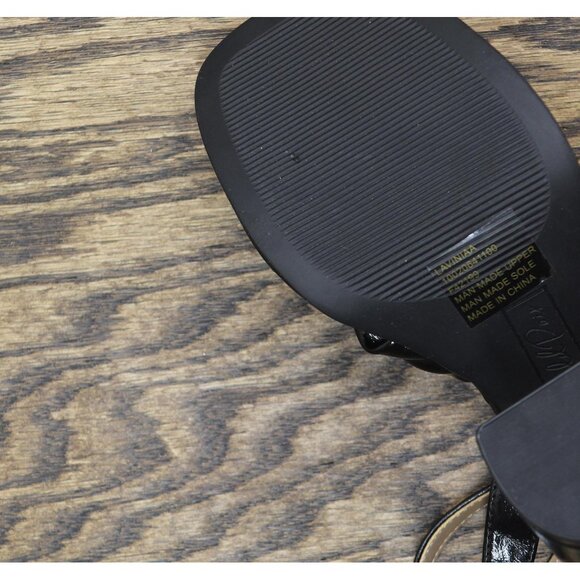 Wild Pair Womens Laviniaa Platform Sandals 10020641100 Black Smooth 6M - Picture 8 of 14